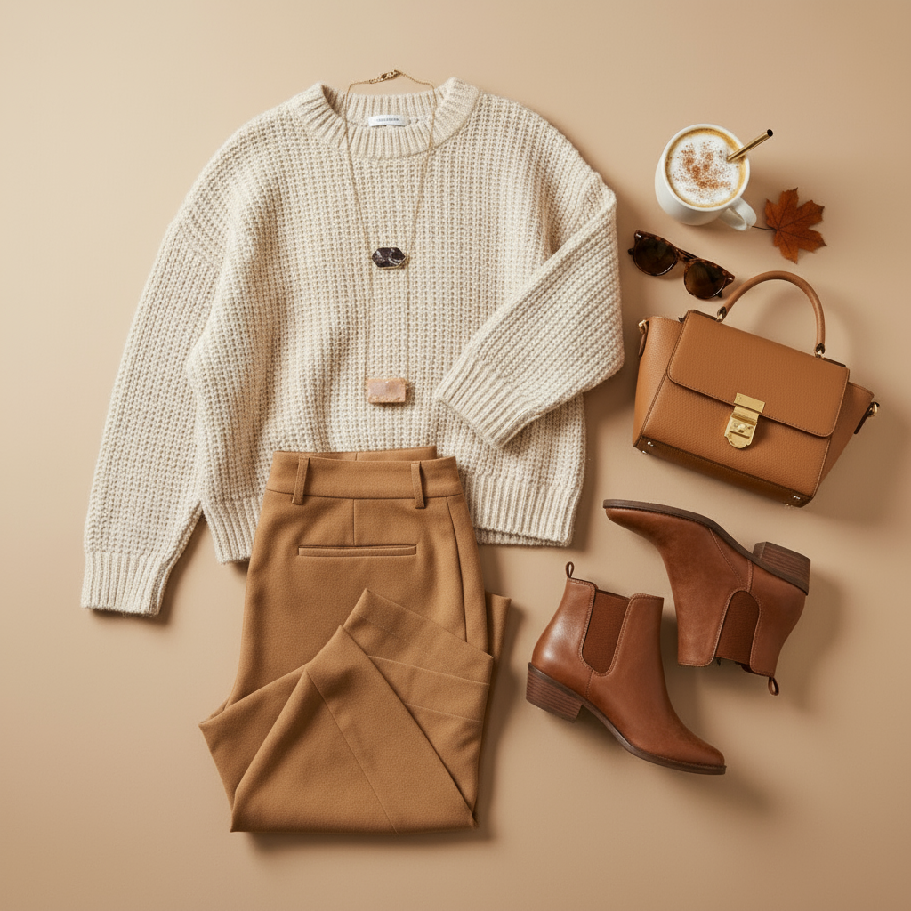 Elegant Gold Long Necklace with Stone Charms and Metallic Beads